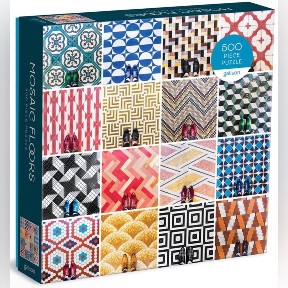 Mosaic Floors 500 Piece Puzzle Galison NEW Sealed
